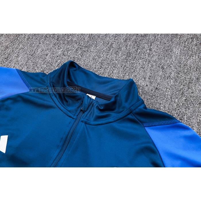 Tuta da Track de Felpa del Manchester United Bambino 2023-2024 Blu